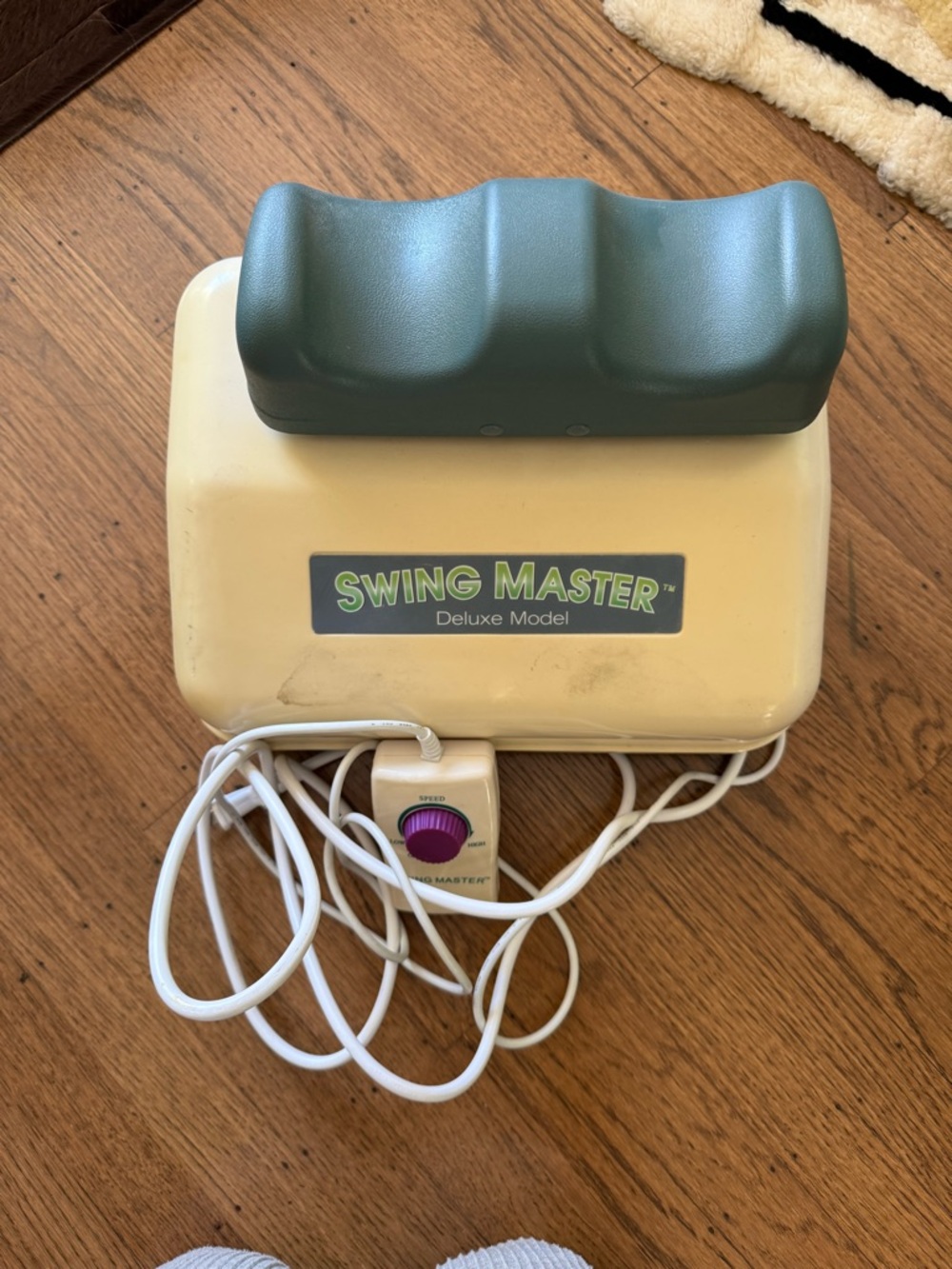 Swing Master Deluxe Model Electric Swing Trainer - Green & Cream